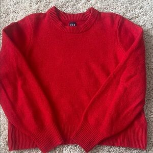 GAP Red Cashsoft Crew Neck Sweater